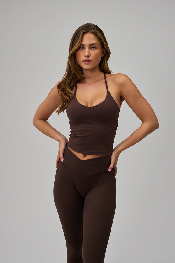 Muse V Tank Top - Pecan Brown